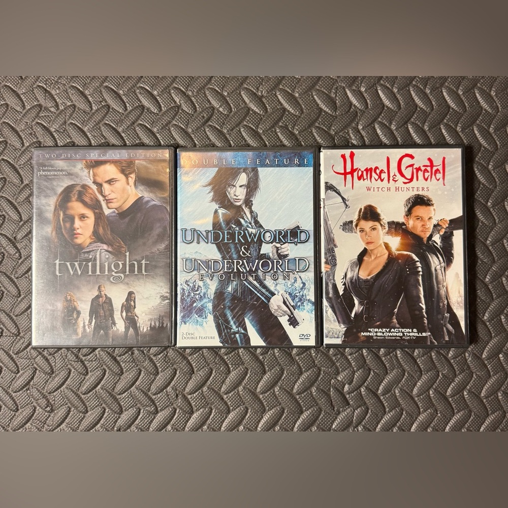 Twilight, Underworld, Underworld Evolution and Hansel & Gretel DVD Set